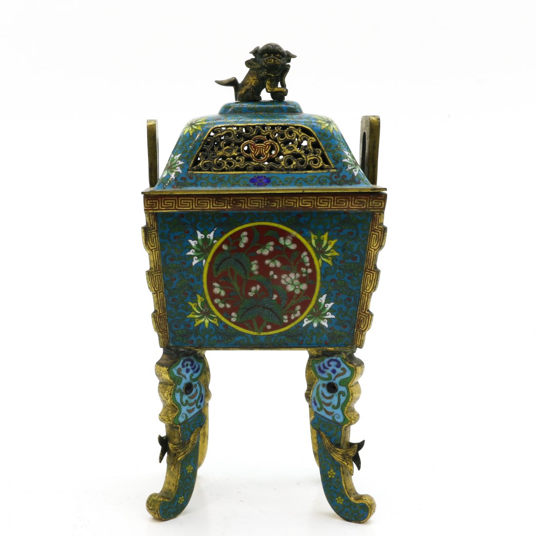 Signed Cloisonné Chinese Censer (1 of 7)