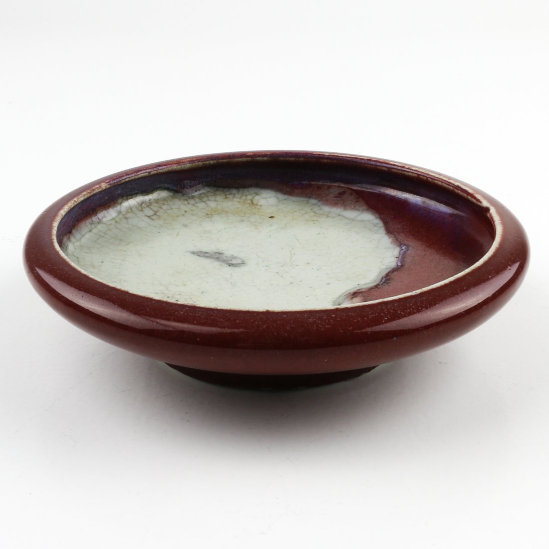 China Porcelain Sang de Boeuf Brush Washer: 16 x 4 x 16 cm.