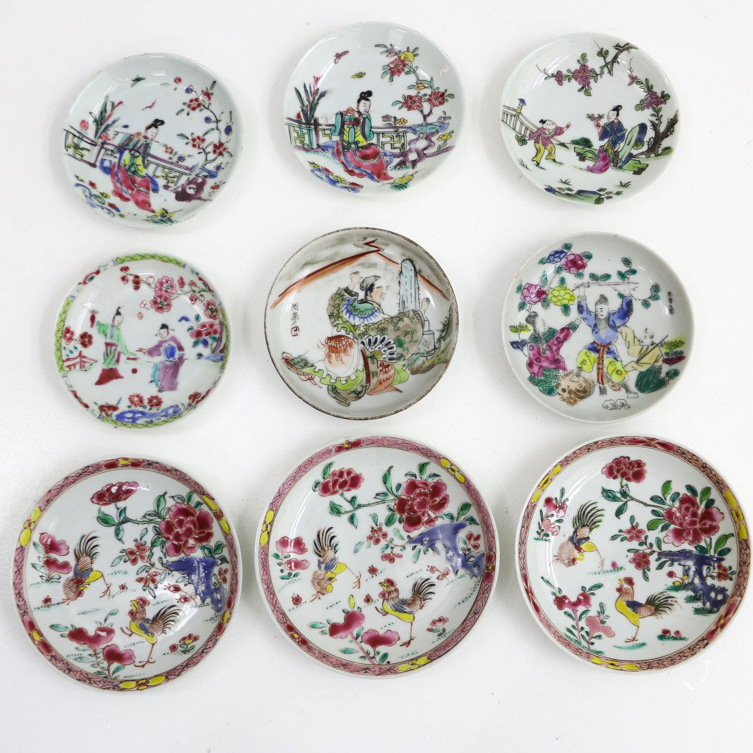Lot of 9 China Porcelain Saucers (1 of 2)