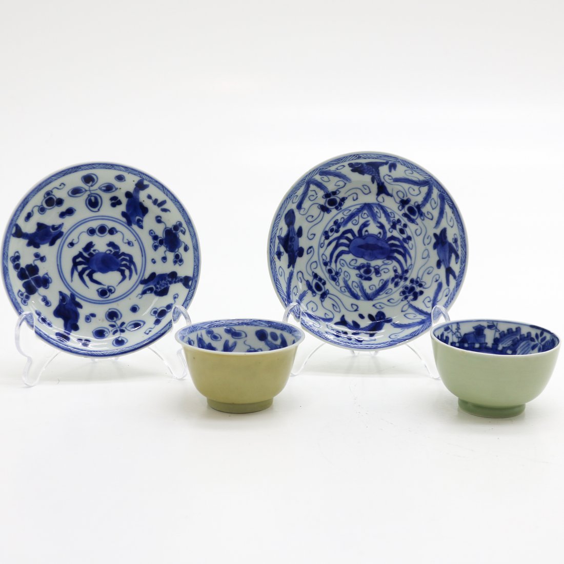 18th Century China Porcelain Cups and Saucers (1 of 6)