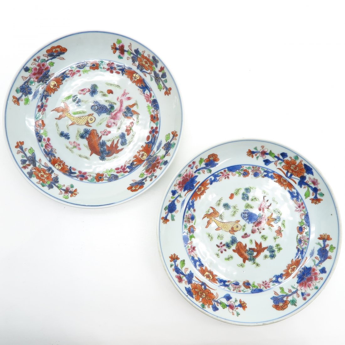 Lot of 2 18th Century China Porcelain Plates (1 of 2)