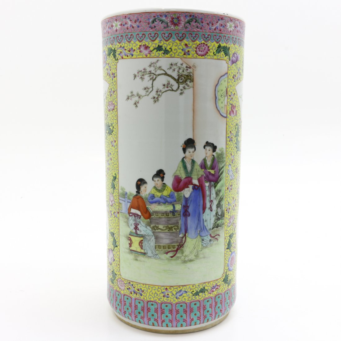 China Porcelain Umbrella Stand: 45 cm. tall.