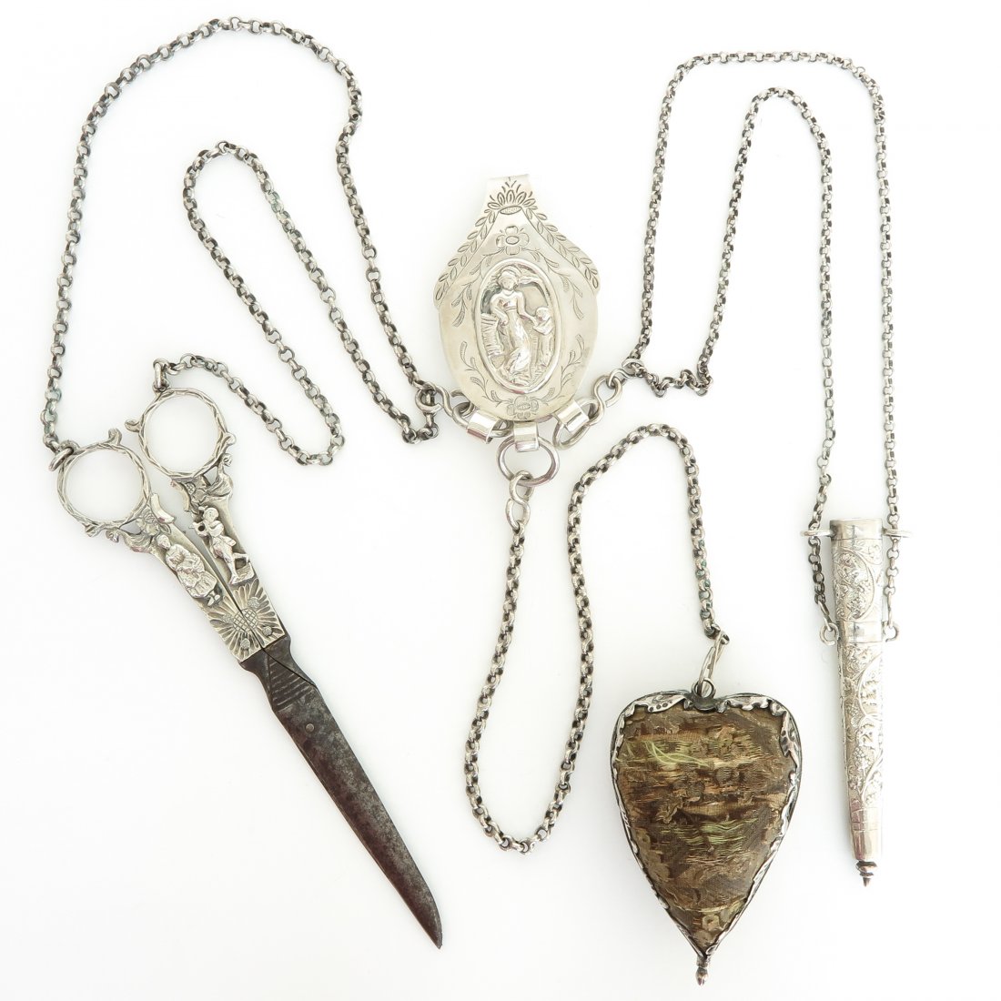 19th Century Dutch Silver Chatelaine (1 of 3)