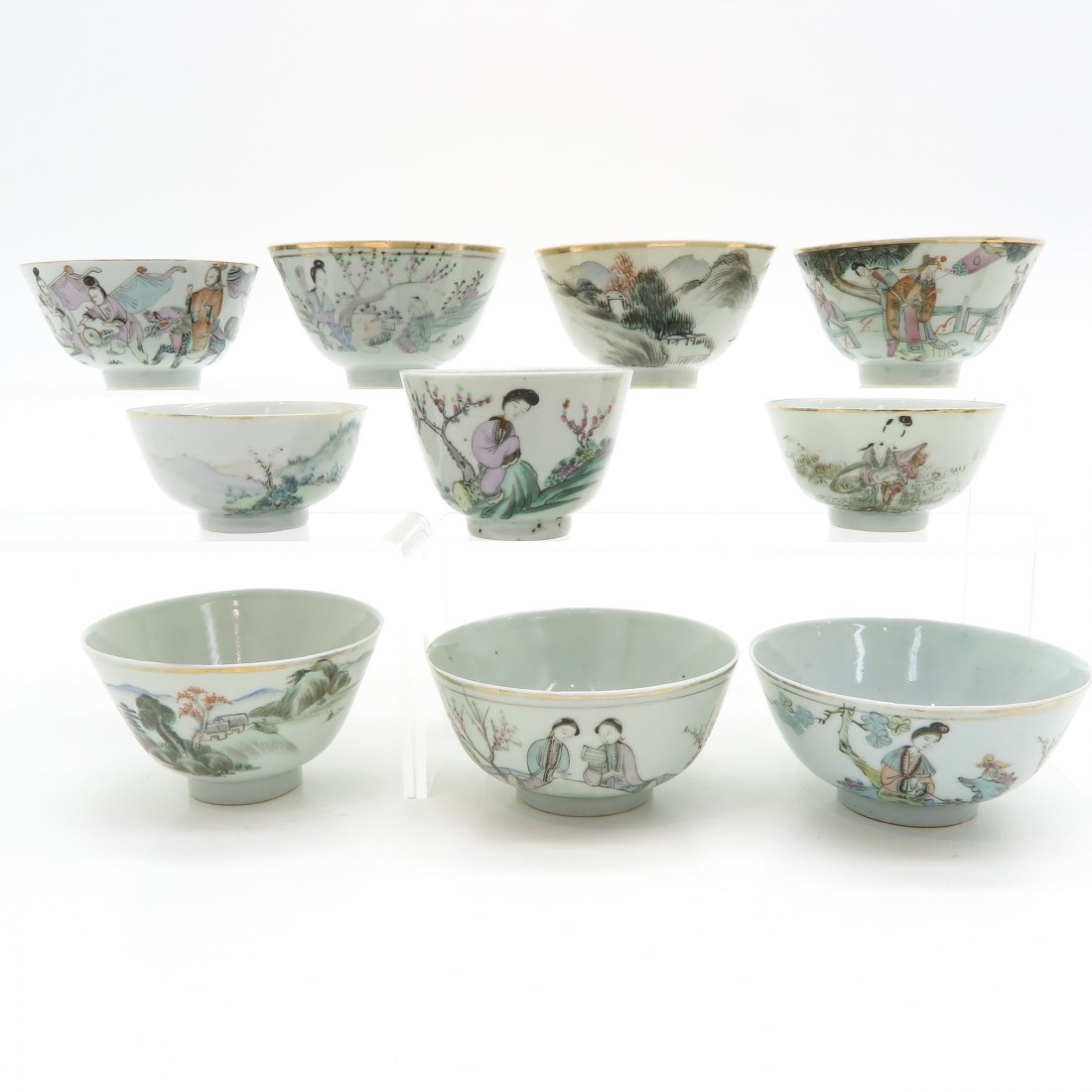 Diverse Lot of China Porcelain Cups Circa 1900 (1 of 6)