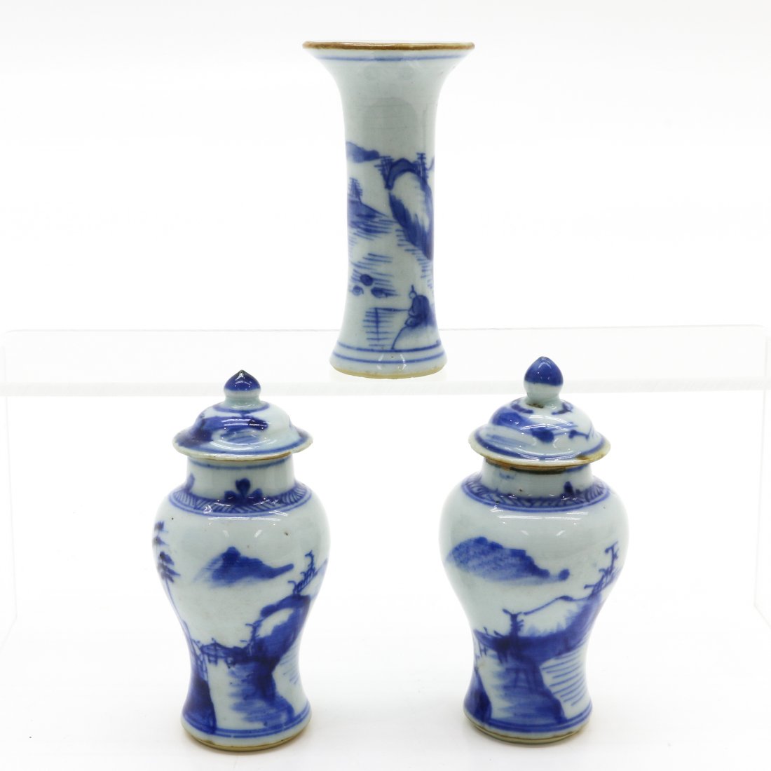 18th Century China Porcelain Miniature Garniture Set (1 of 6)
