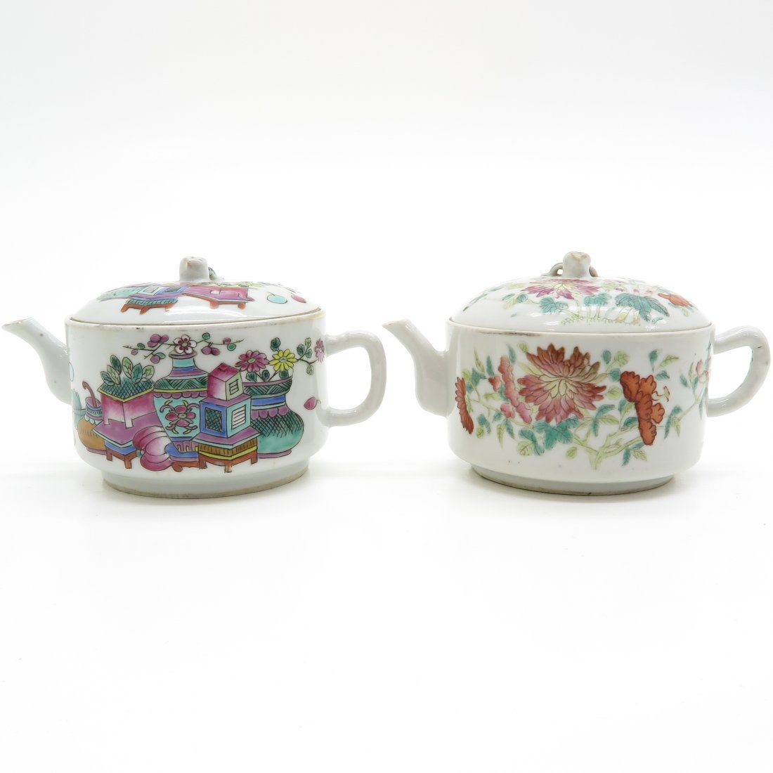 Lot of 2 China Porcelain Teapots (1 of 6)