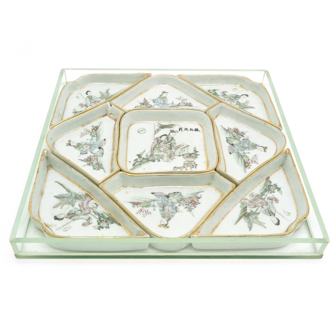 China Porcelain Hors D' Oeuvre Tray (1 of 2)