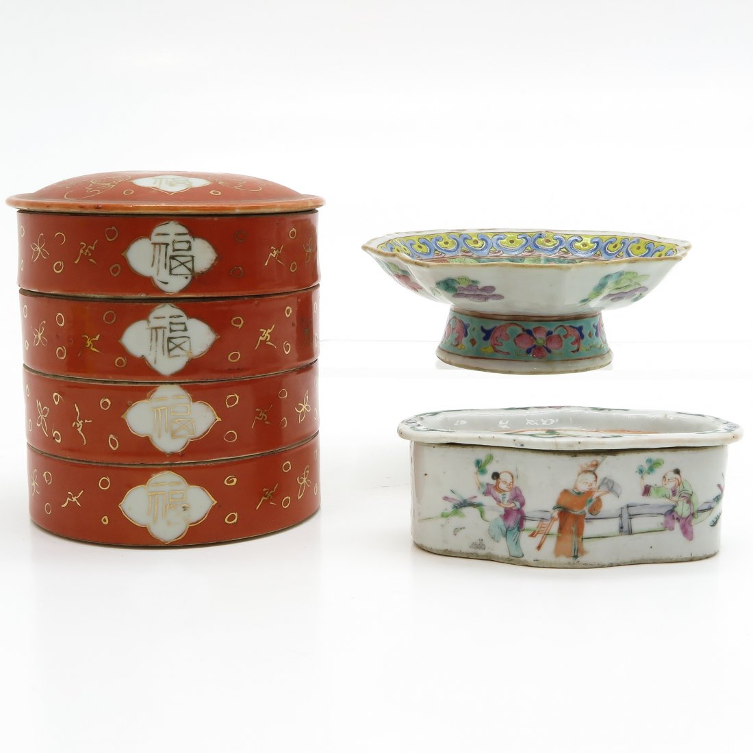 Lot China Porcelain Items Including Food Container (1 of 6)