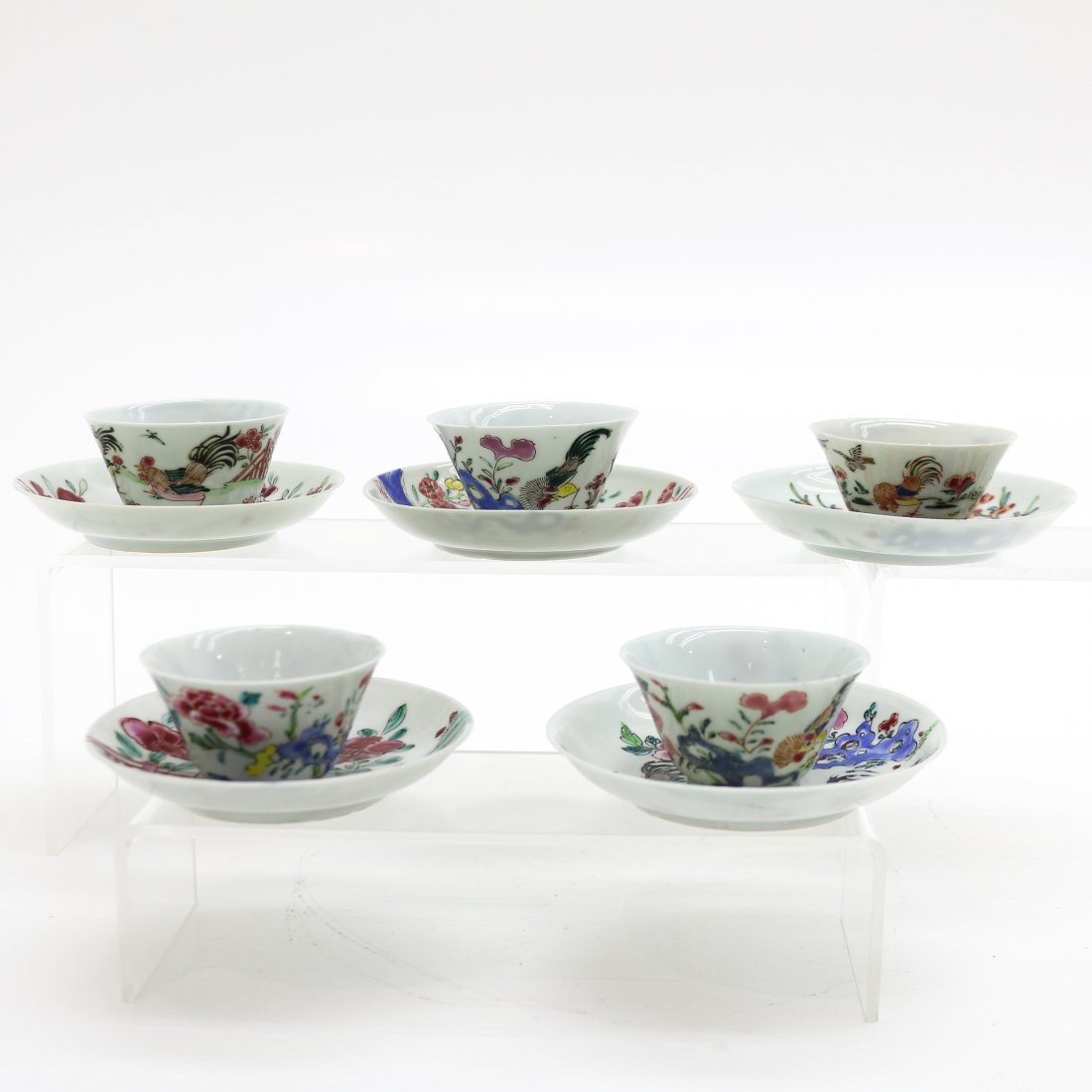 China Porcelain 18th Century Cups and Saucers (1 of 9)