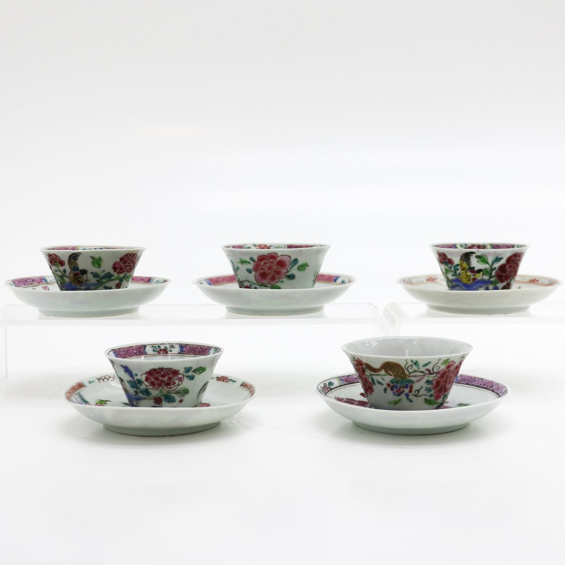 18th Century China Porcelain Cups and Saucers (1 of 9)