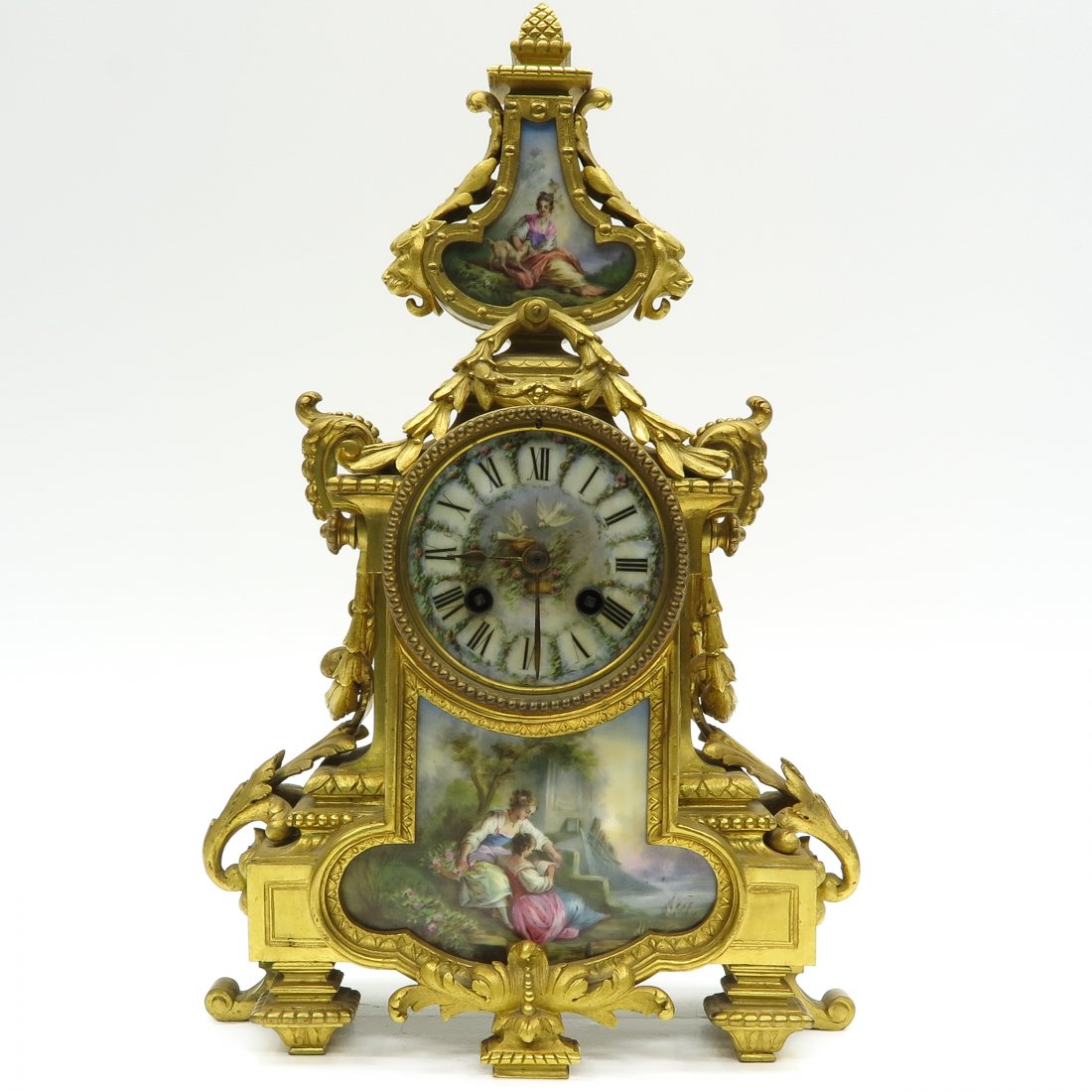 19th Century Gilt Bronze Clock (1 of 6)
