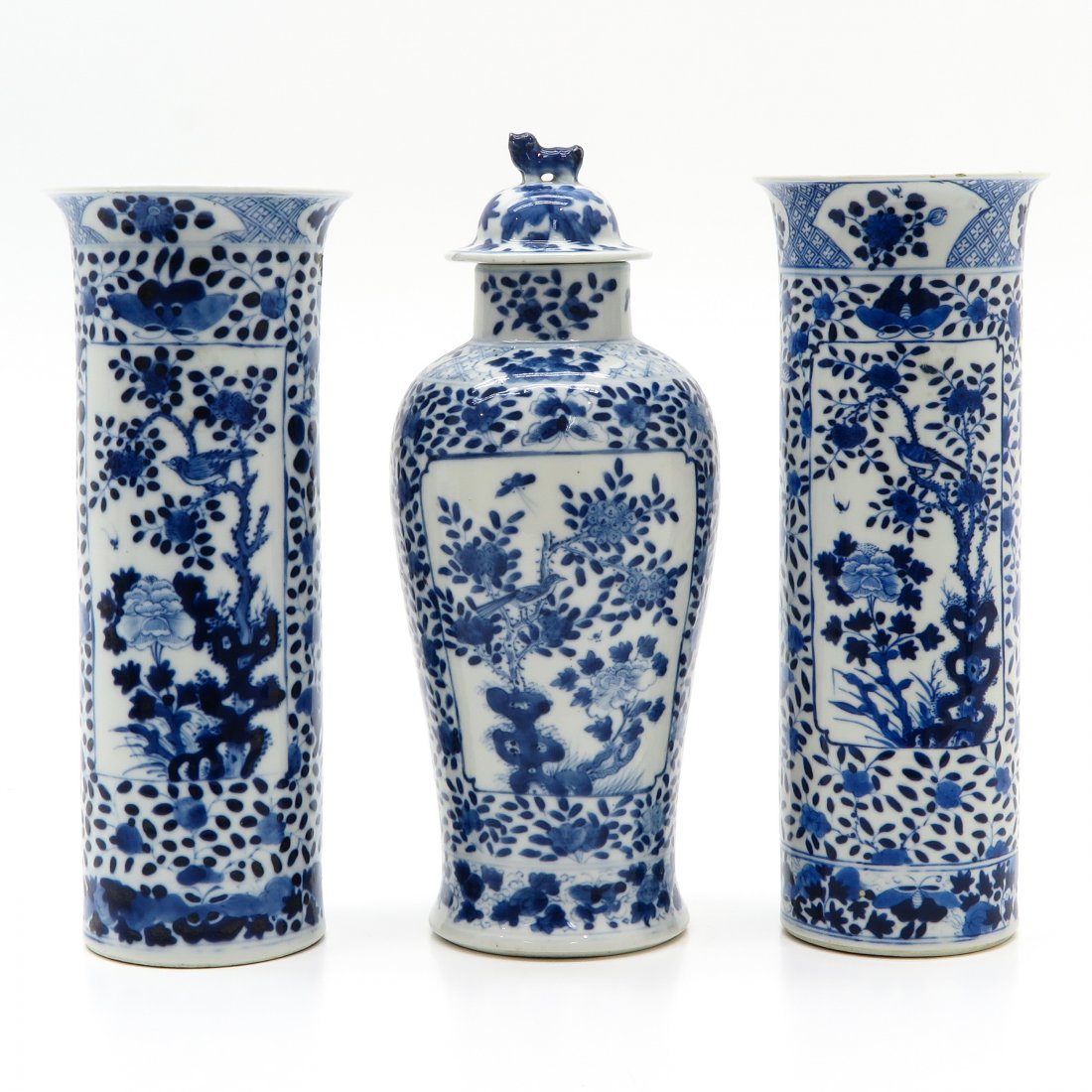 19th Century China Porcelain Garniture Set (1 of 6)