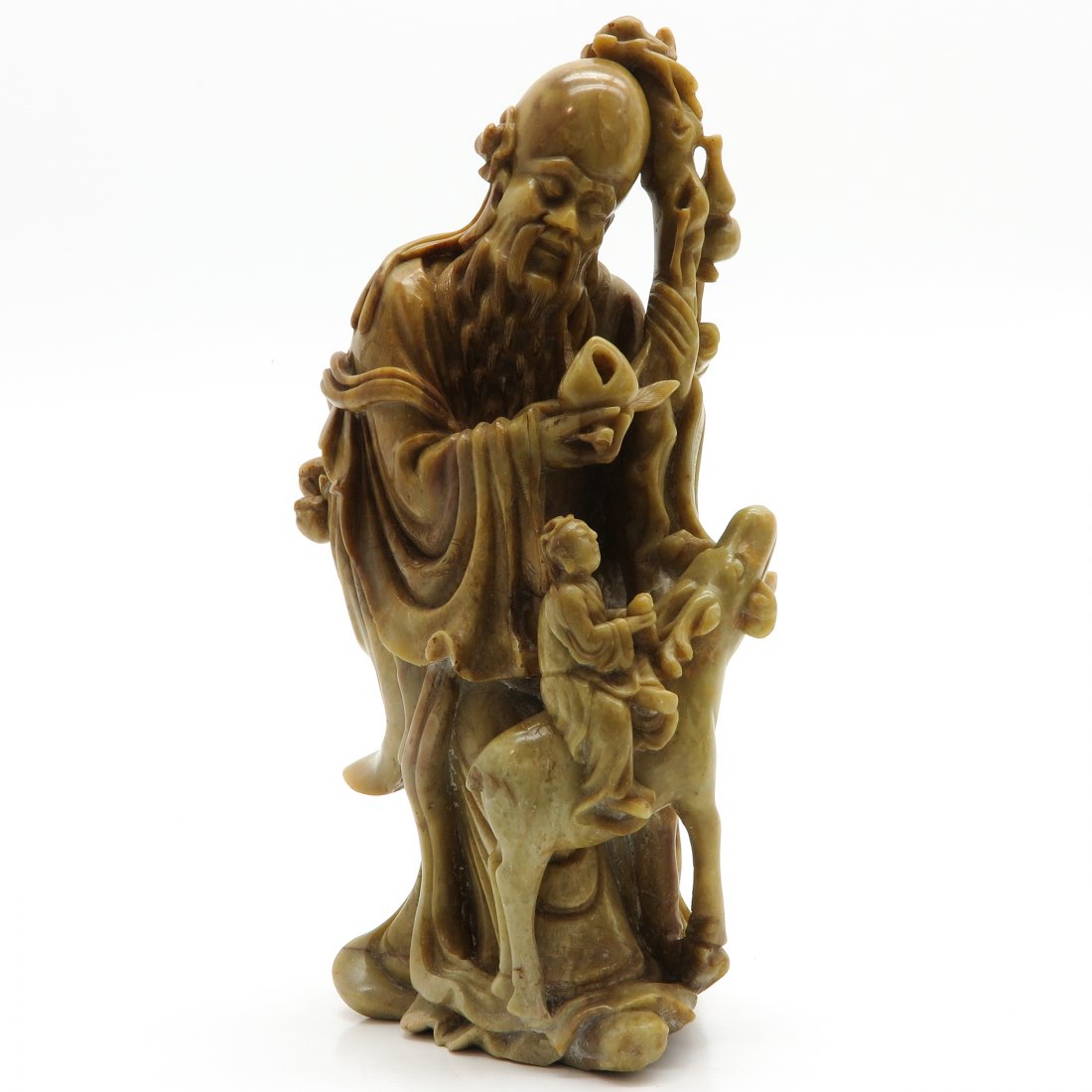 Carved Soap Stone Chinese Sculpture (1 of 6)