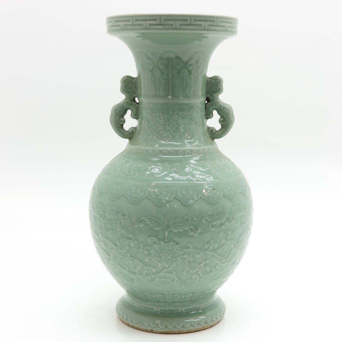 China Porcelain Celadon Vase (1 of 7)