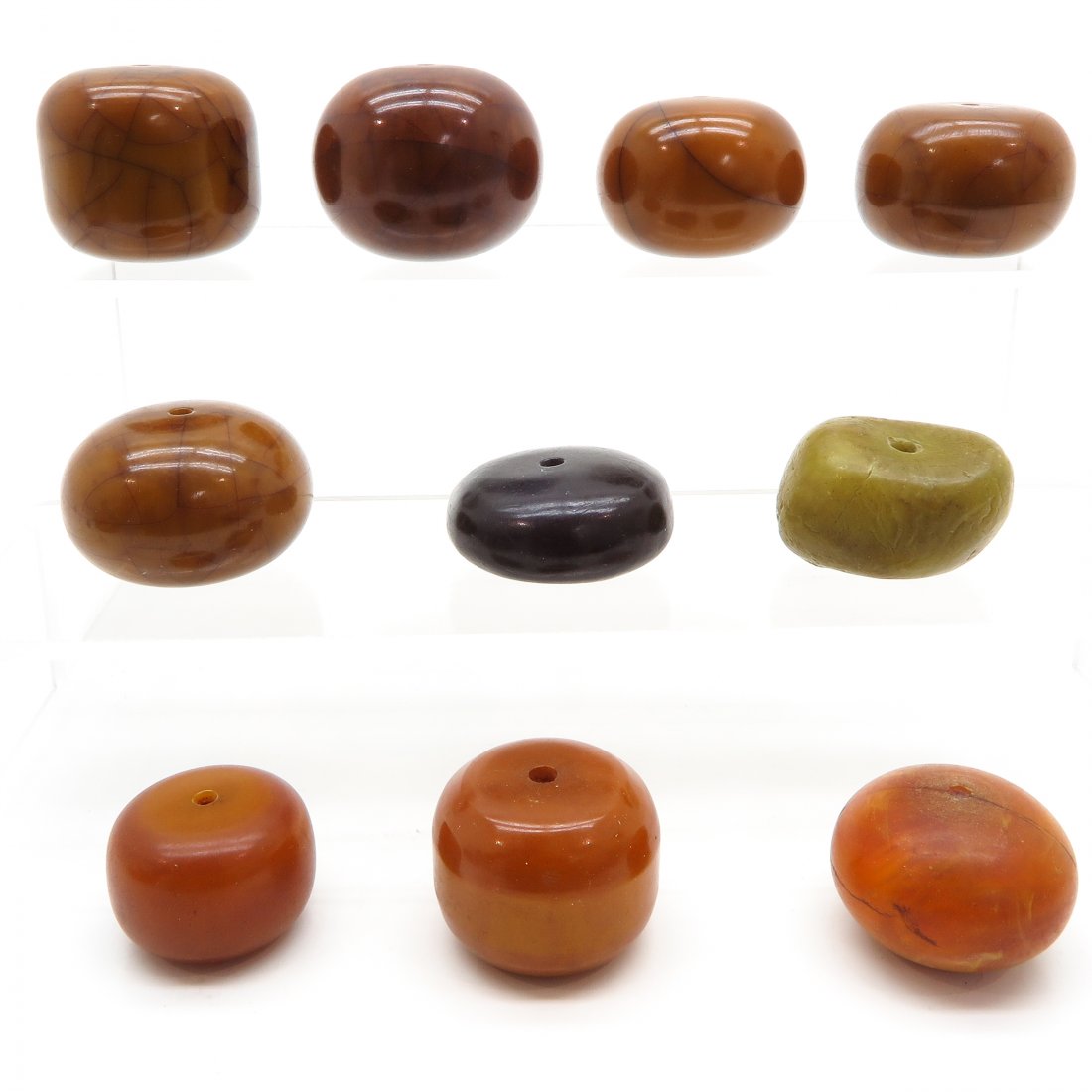 Lot of 10 Large Chinese Beads (1 of 6)