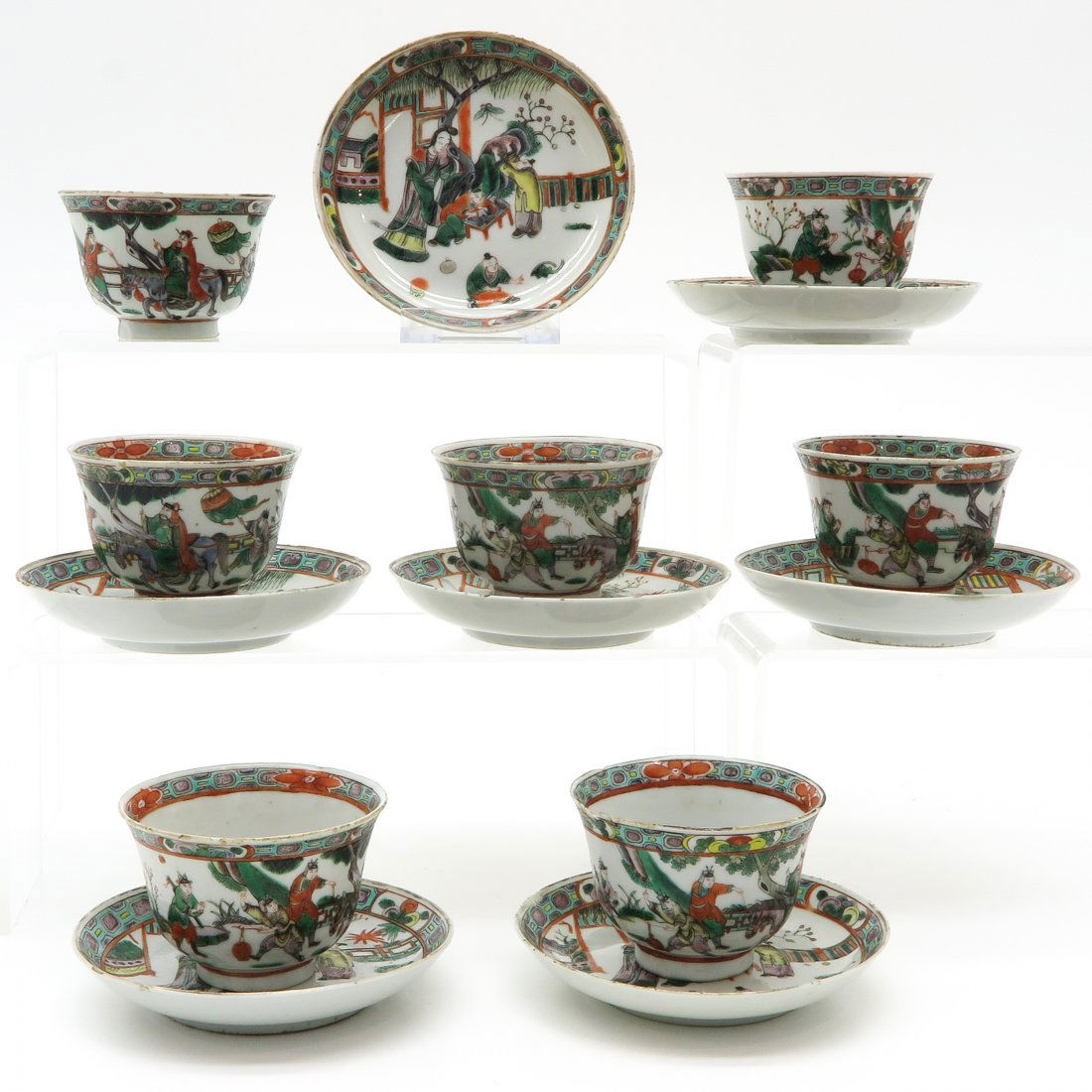 Lot of China Porcelain Cups and Saucers (1 of 6)