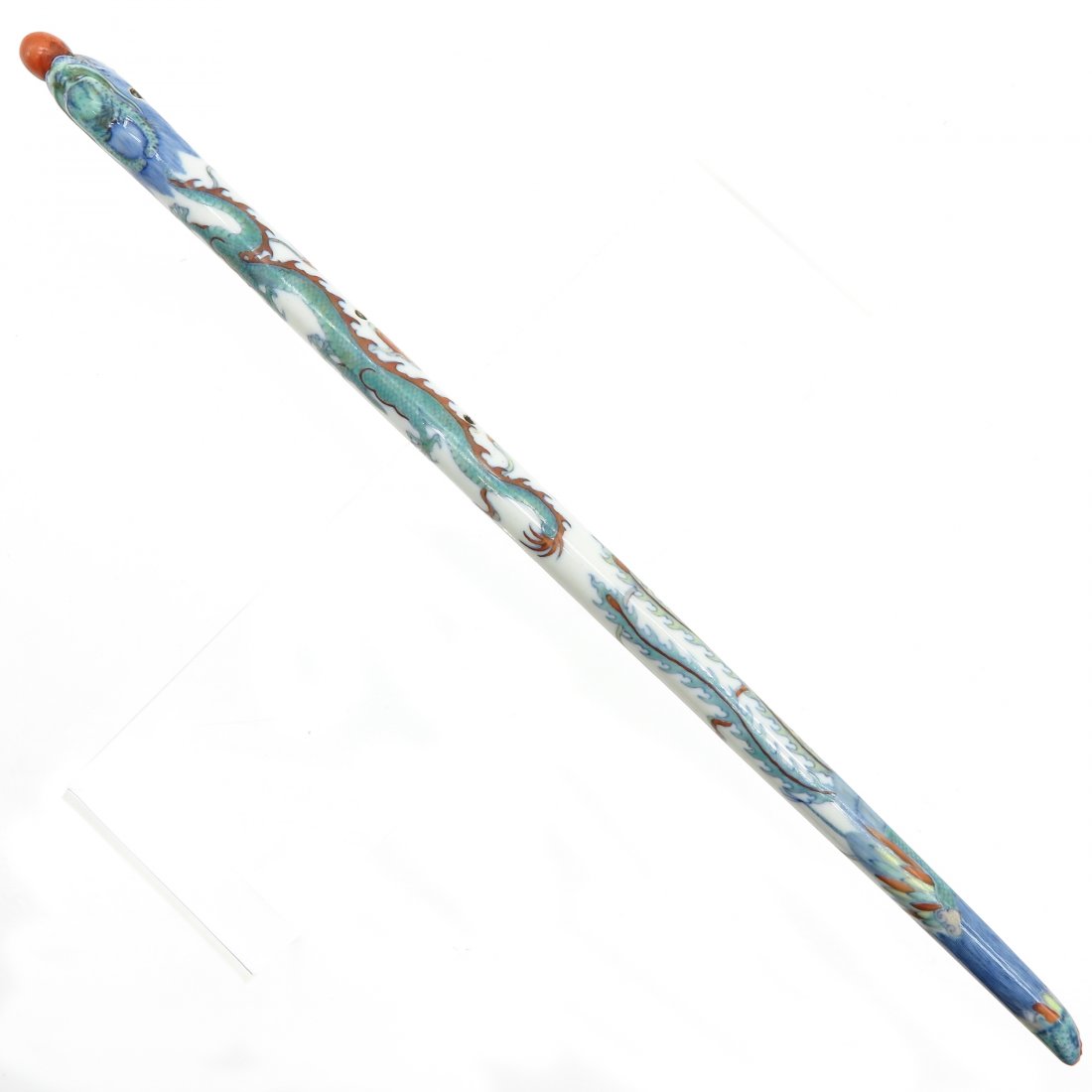 China Porcelain Staff in Wucai Decor (1 of 2)