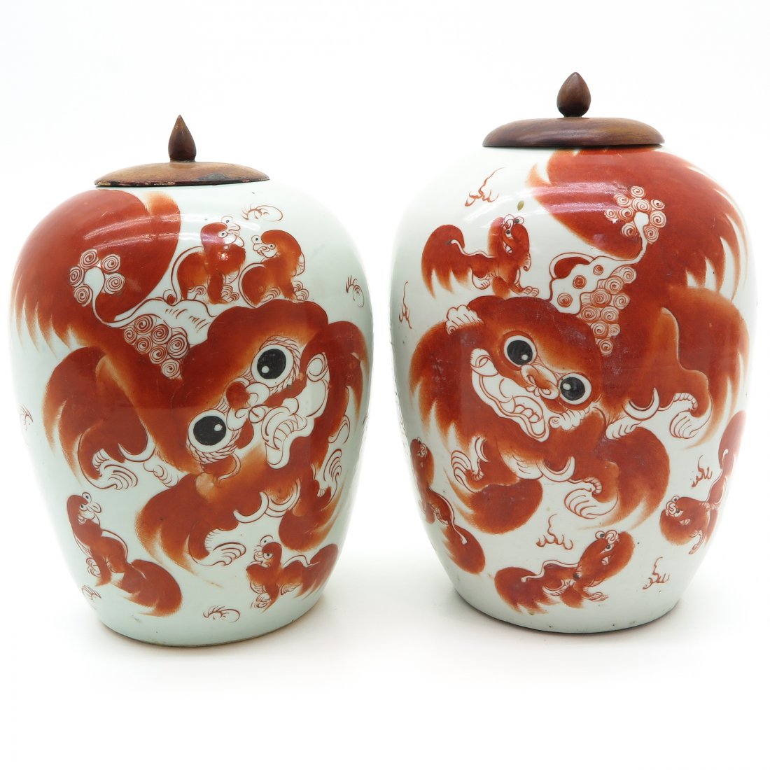 Lot of 2 China Porcelain Ginger Jars (1 of 6)