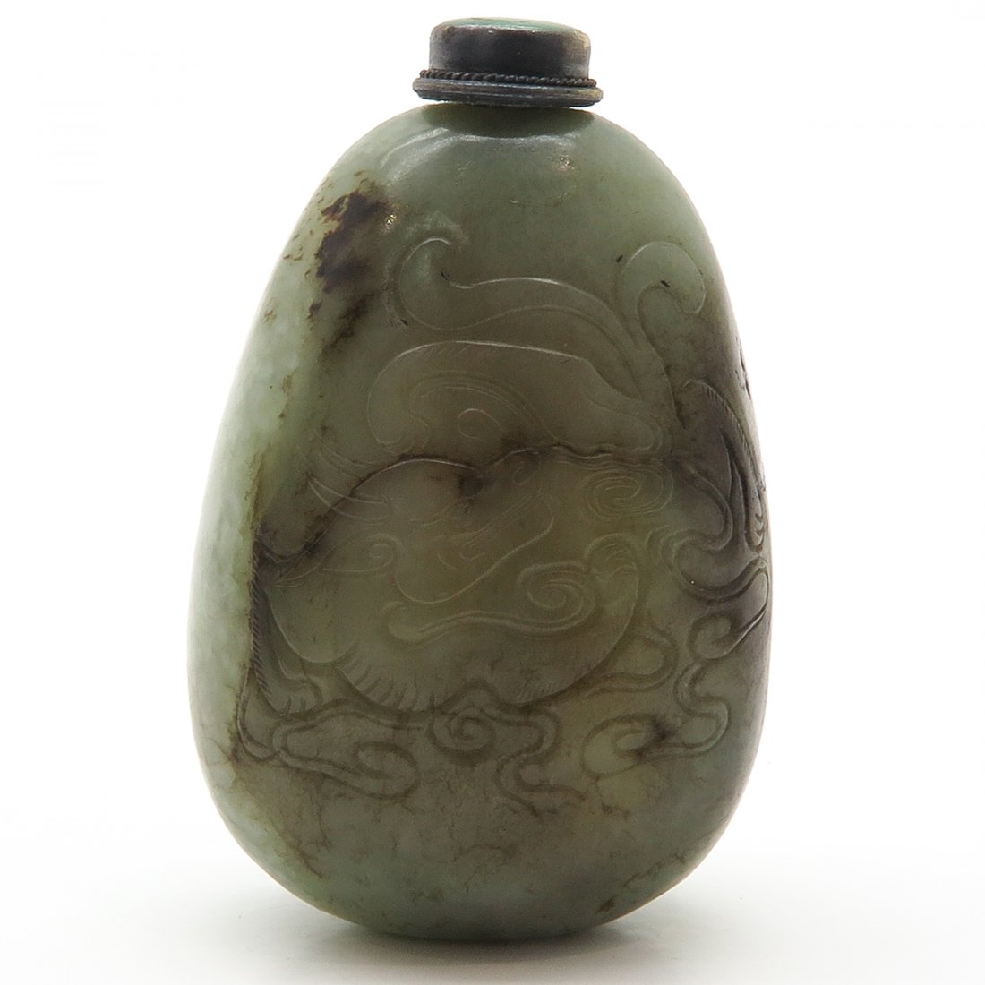 Carved Jade Chinese Snuff Bottle (1 of 7)