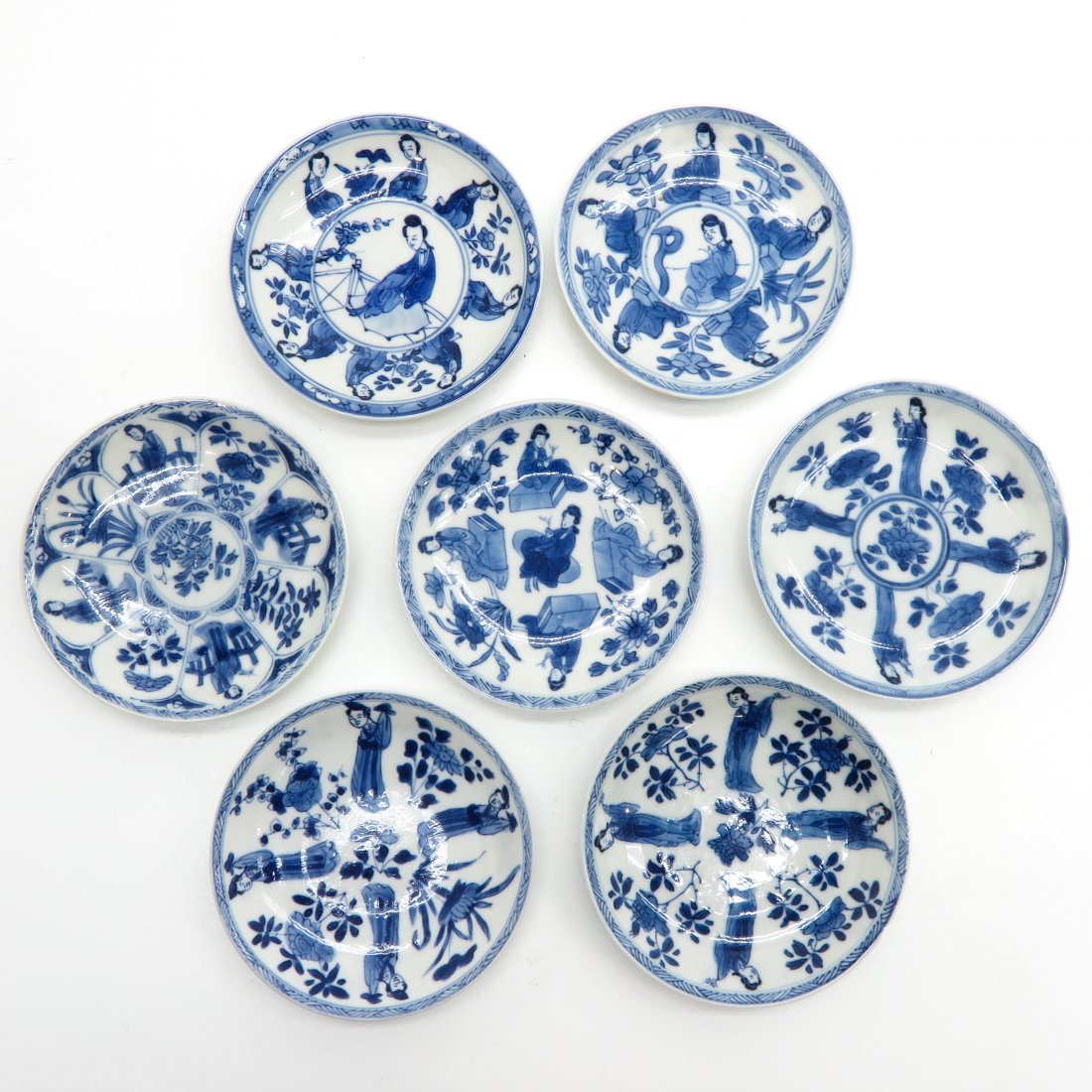Lot of 7 Kangxi Period Plates (1 of 2)