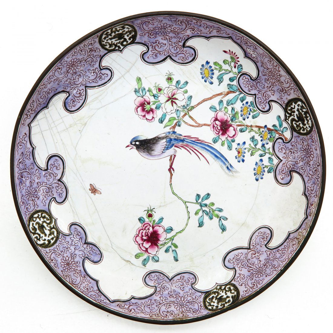 Chinese Enameled Plate (1 of 2)