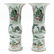 Pair of China Porcelain Famille Verte Decor Vases