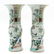 Pair of China Porcelain Famille Verte Decor Vases - 3