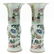 Pair of China Porcelain Famille Verte Decor Vases - 4