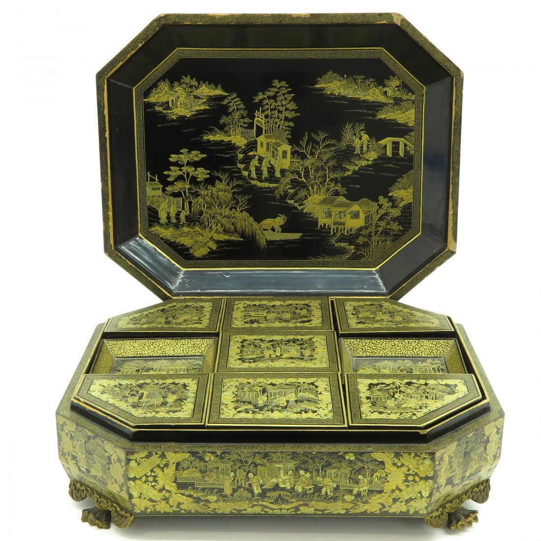 19th Century Lacquer Box (1 of 7)