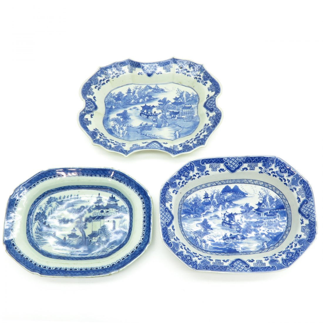 Lot of 3 China Porcelain Plates Circa 1800 (1 of 3)