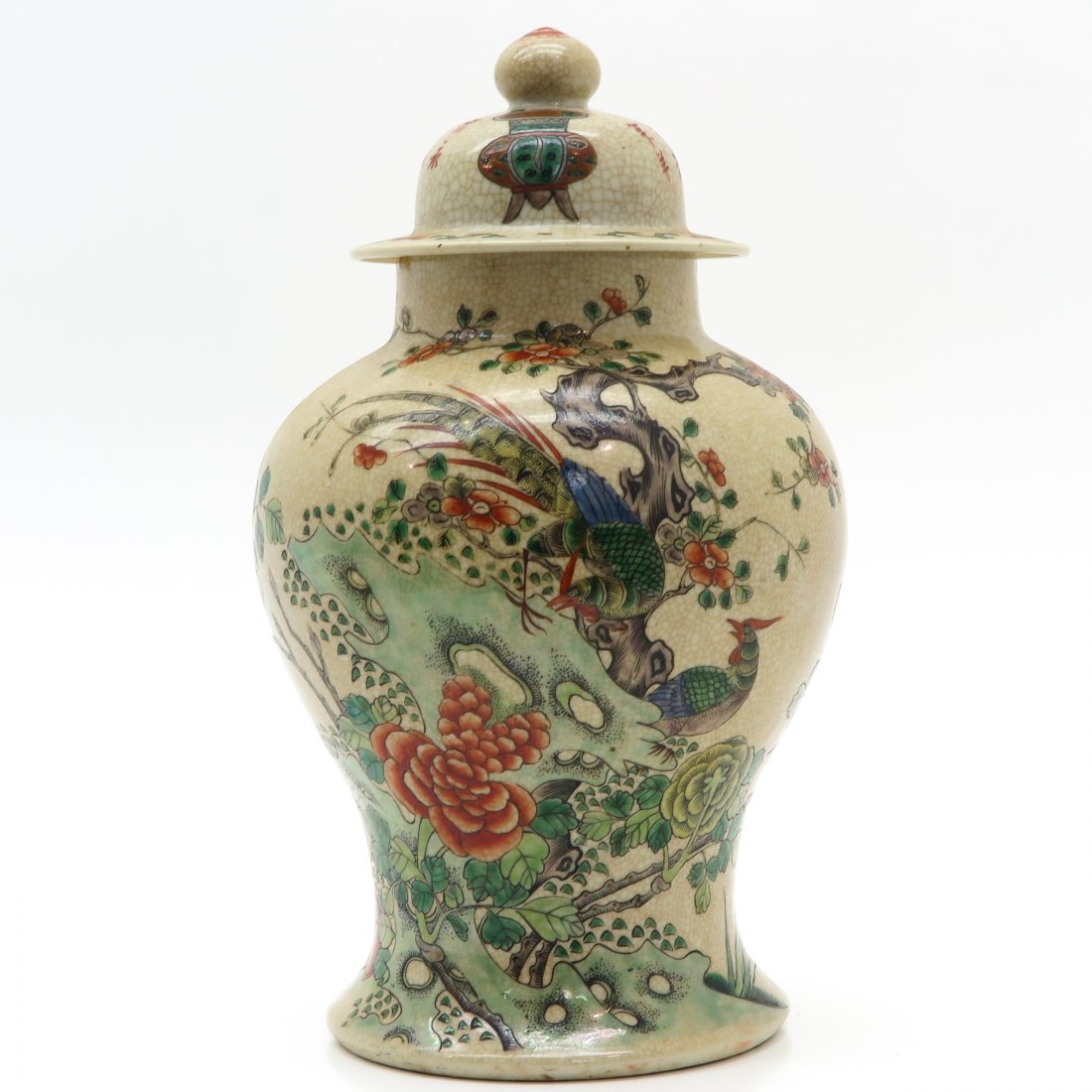 China Porcelain Lidded Vase (1 of 6)