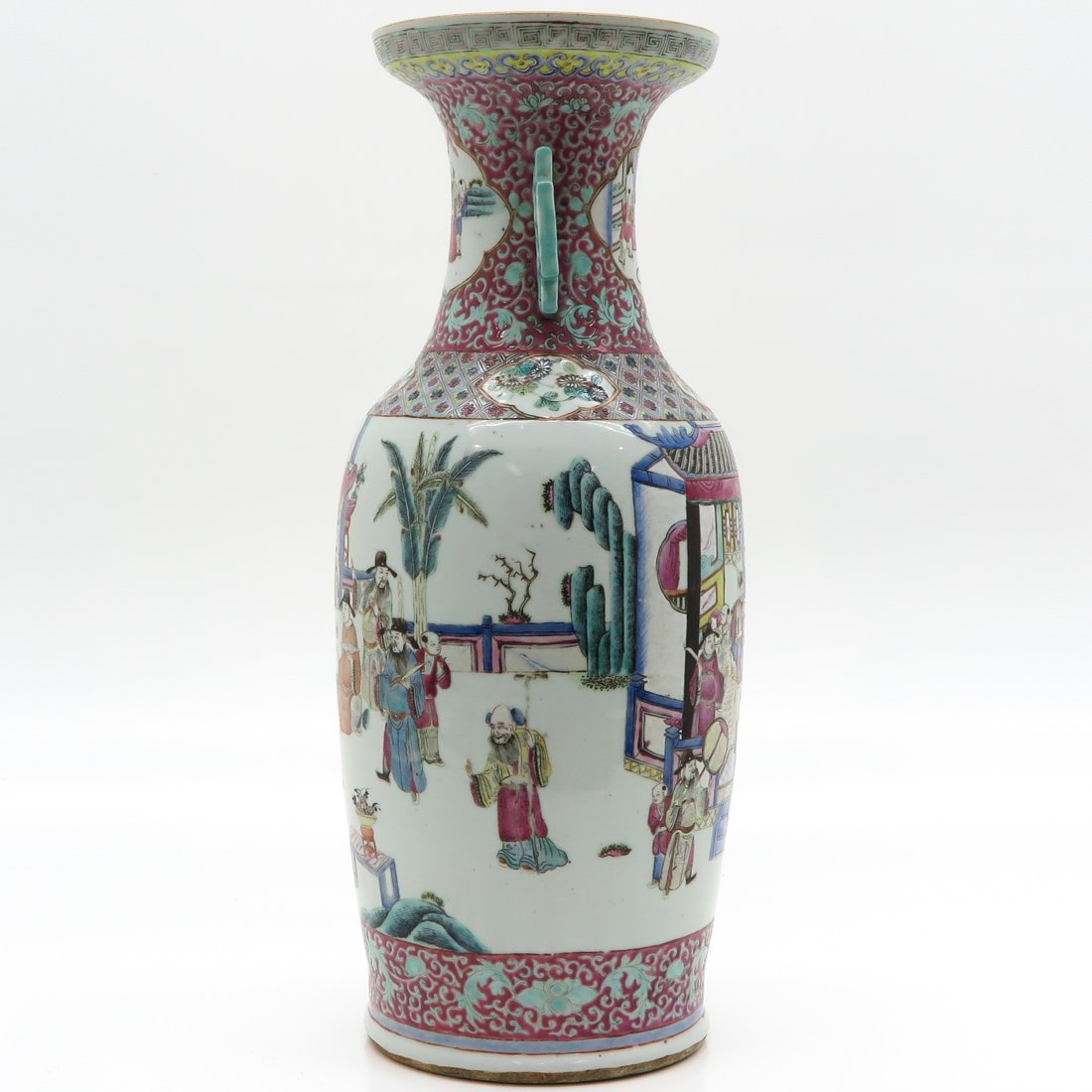 China Porcelain Famille Rose Decor Vase (1 of 6)
