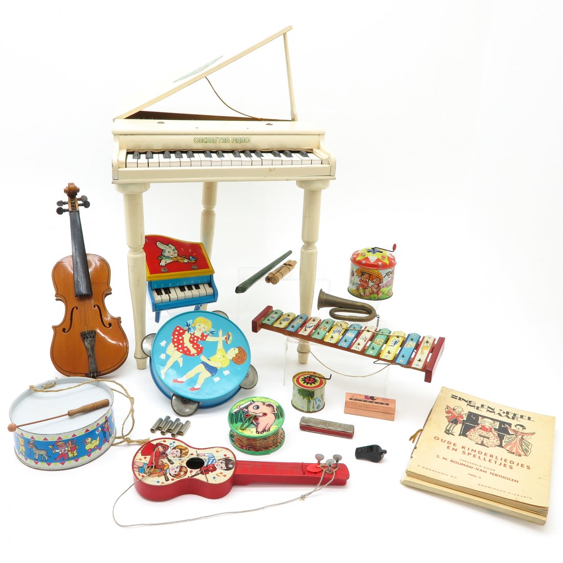 Diverse Lot of Vintage Toy Musical Instruments (1 of 1)