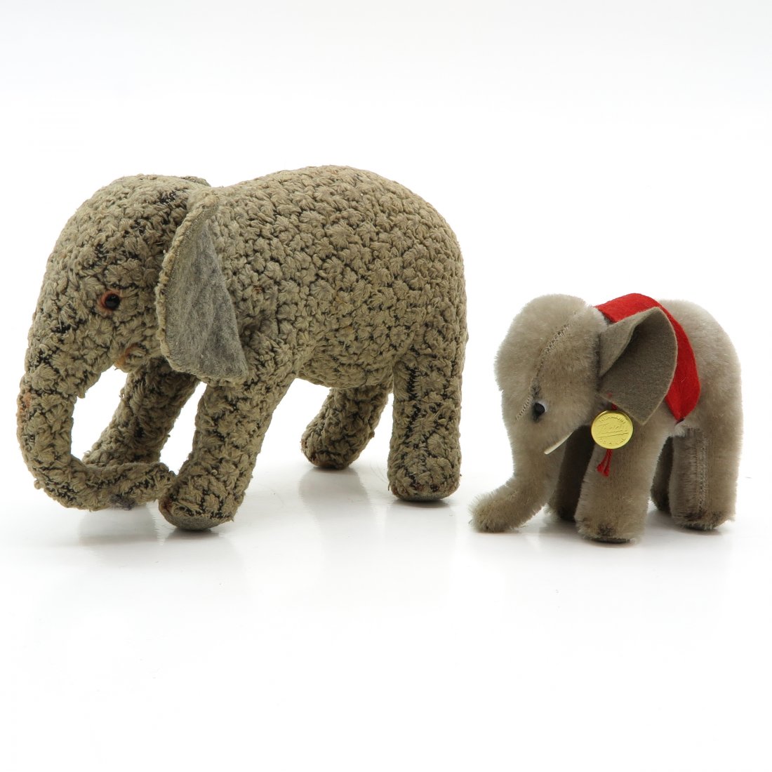 Lot of 2 Vintage Toy Elephants Including 1 Steiff (1 of 1)