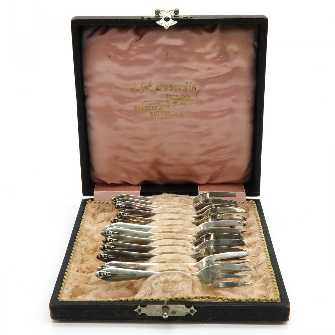 Cassette with 12 Dutch Silver Forks (1 of 3)