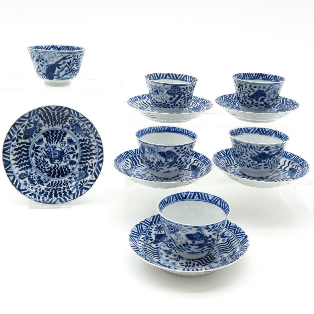 Lot of China Porcelain Cups and Saucers (1 of 6)