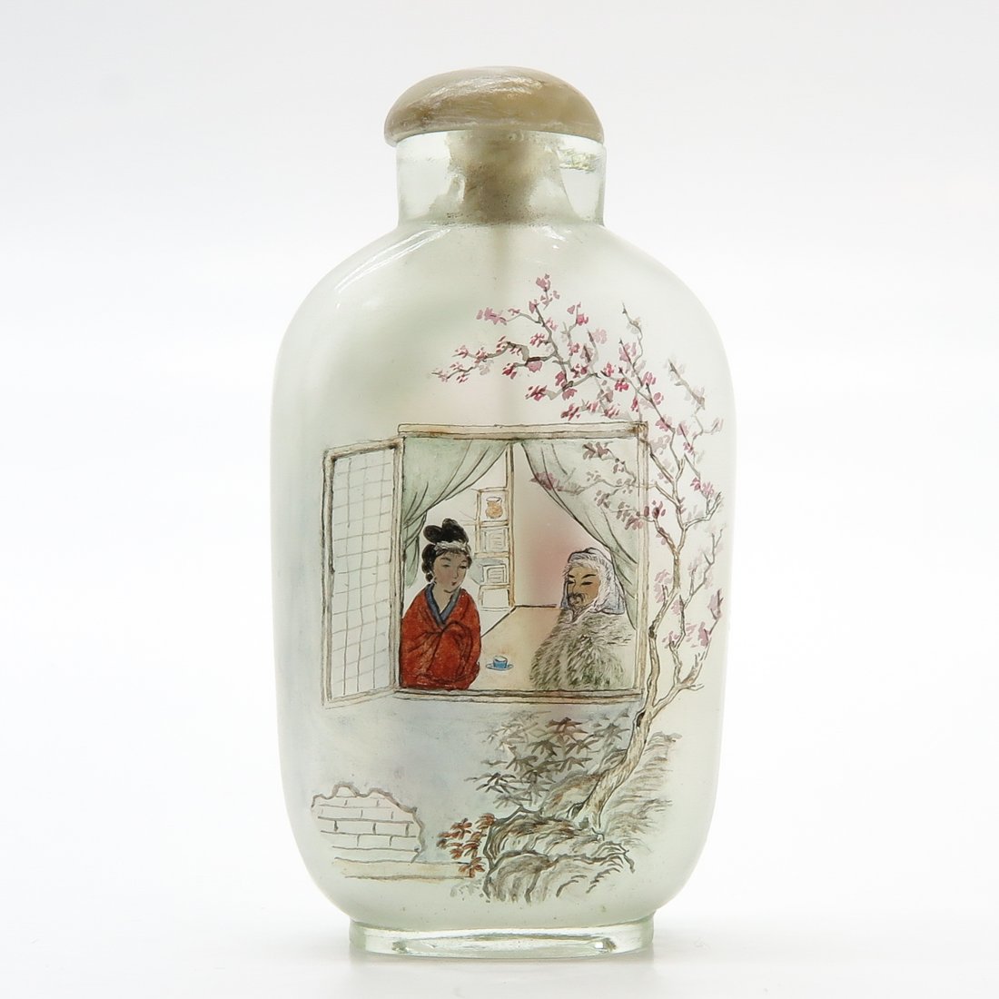 Reverse Painted Glass Chinese Snuff Bottle (1 of 7)