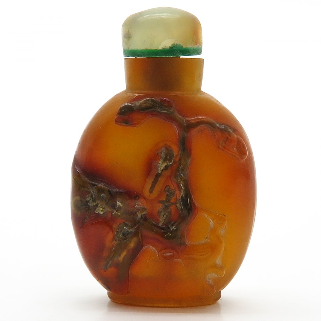 Carved Agate Chinese Snuff Bottle (1 of 7)
