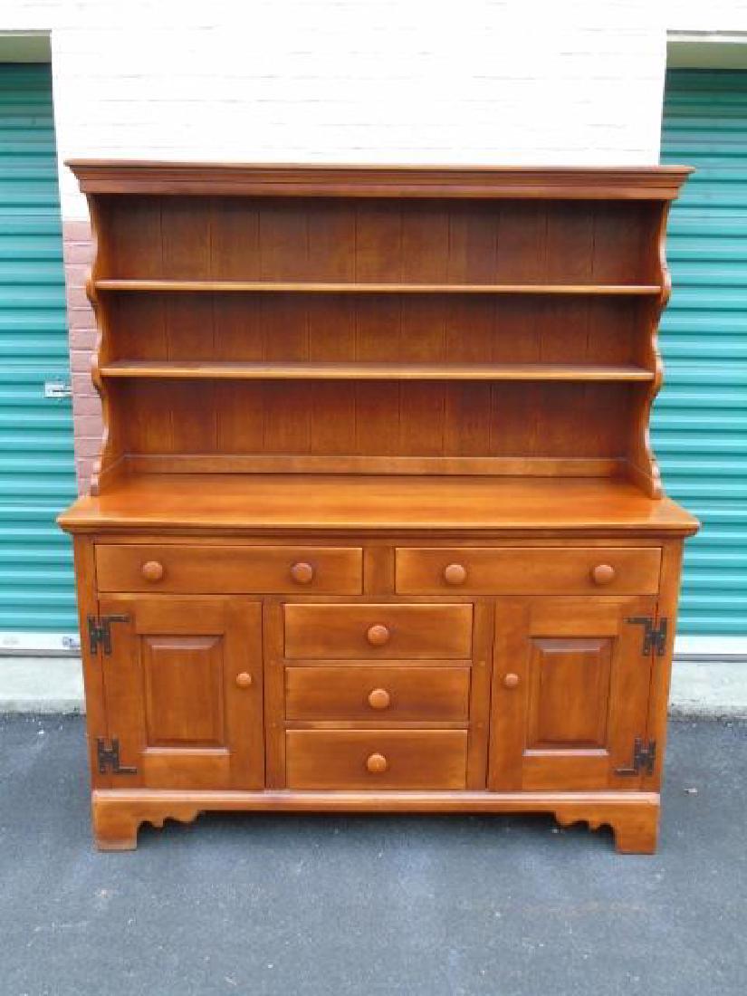 American Country Style Cherrywood Hutch Cabinet (1 of 4)