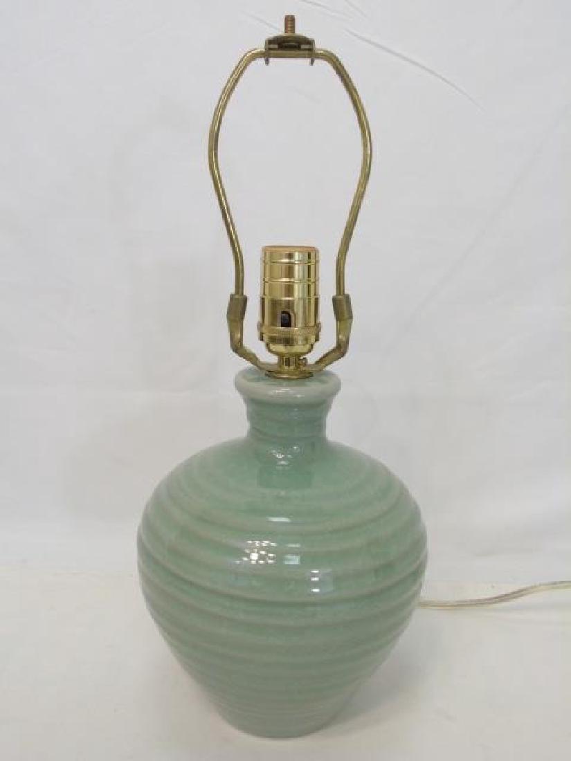 Simon Pearce Celadon Crackleware Lamp (1 of 3)