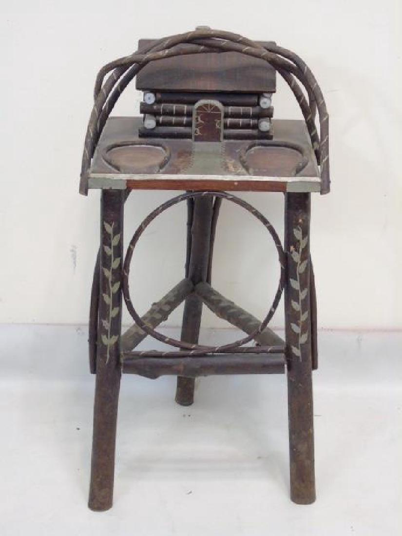 Antique Adirondack Tramp Art / Folk Art Table (1 of 4)