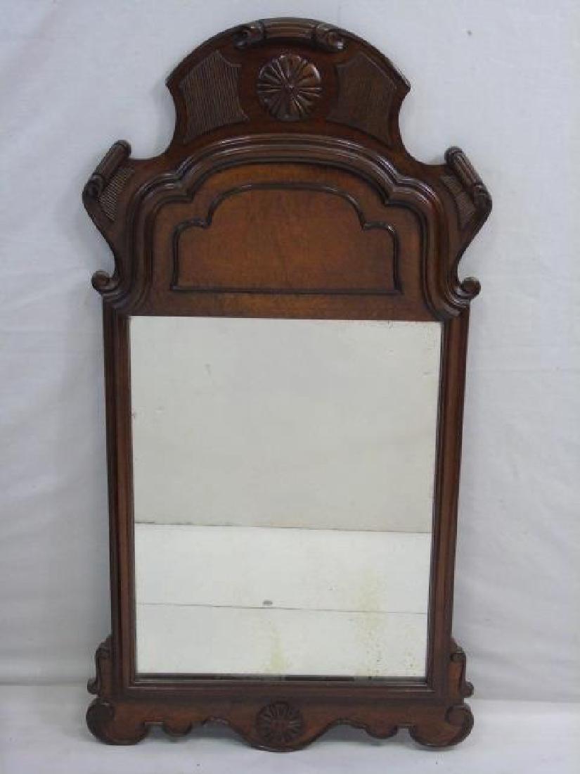 Queen Anne Style Carved Wood Mirror Frame (1 of 3)