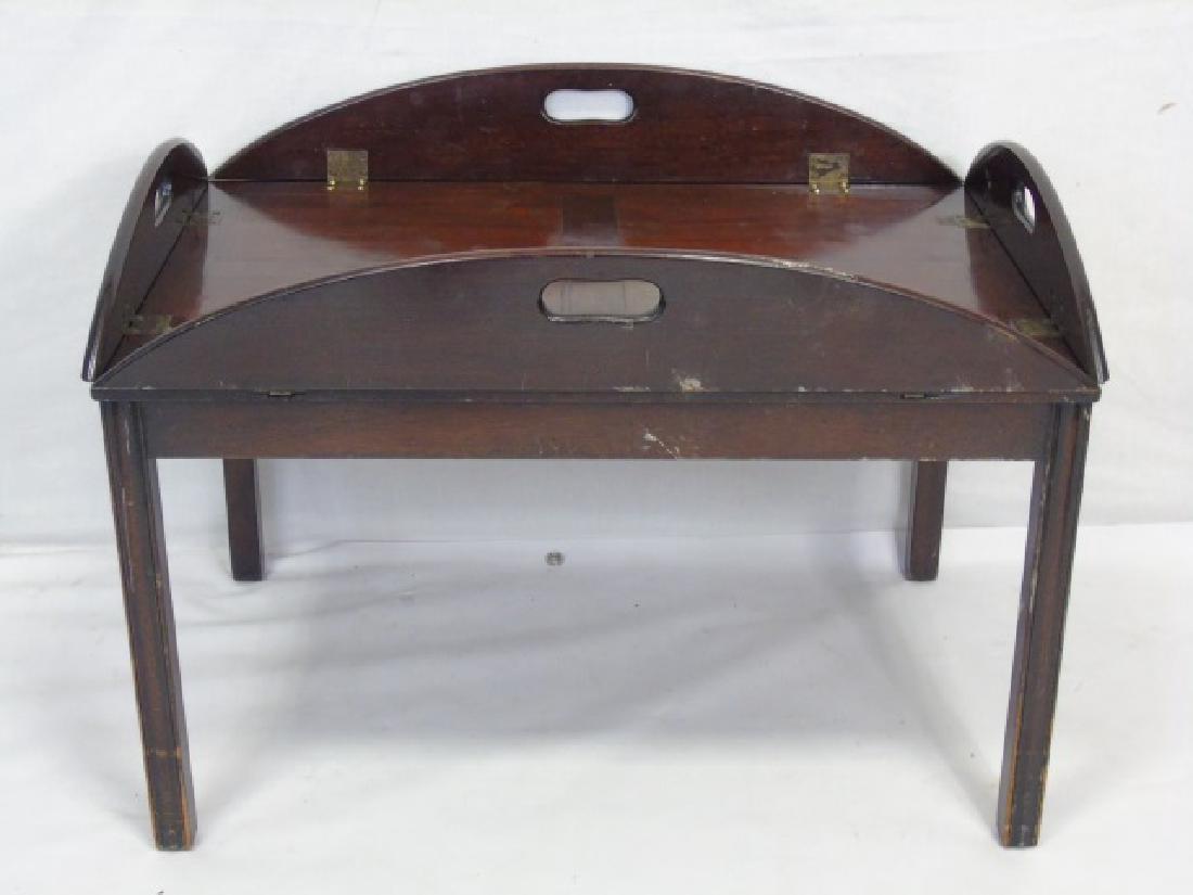 English Georgian Style Tray Top Coffee Table (1 of 5)