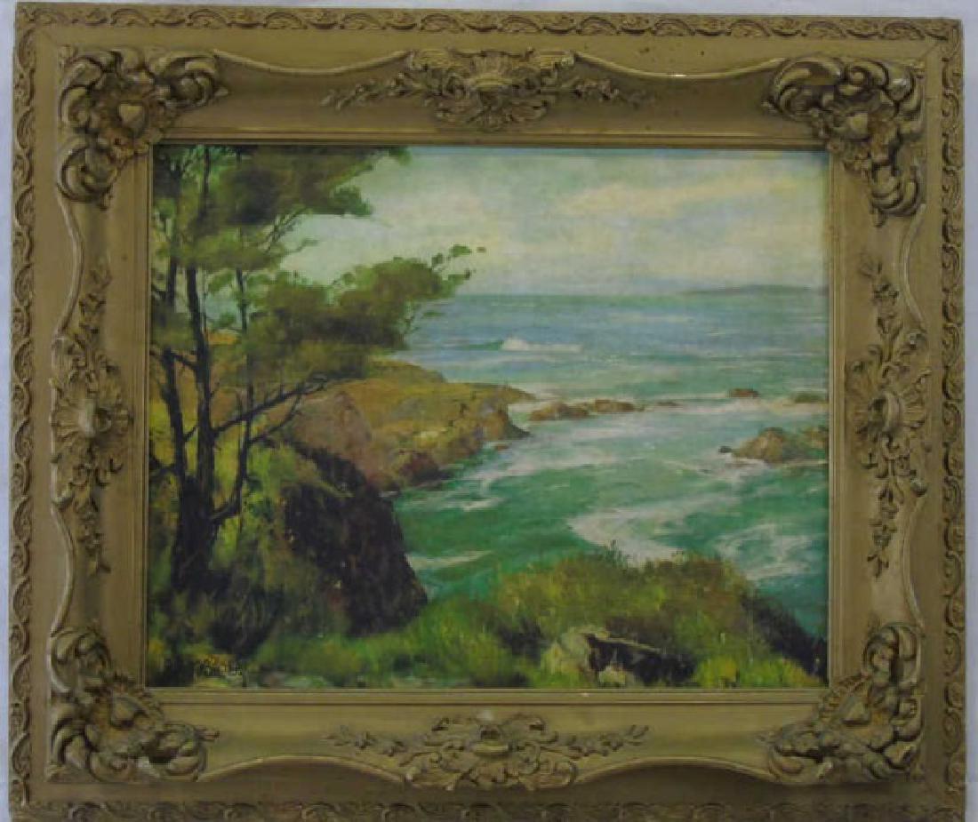 Barrett Bradbury- Oil Painting of California Coast (1 of 3)