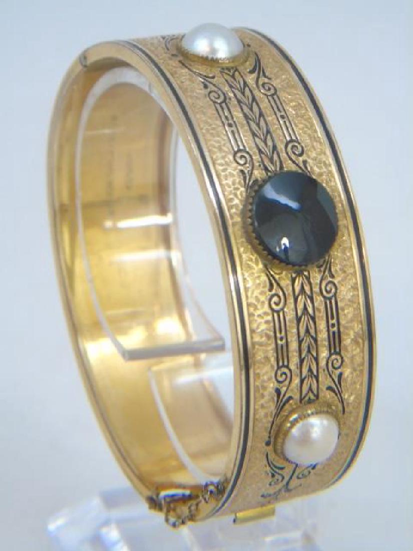 Antique 19th C Victorian 10kt Yellow Gold Bracelet (1 of 4)