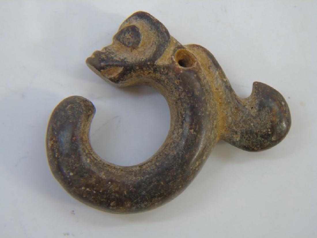 Chinese Carved Hardstone Archaic Style Pendant (1 of 3)
