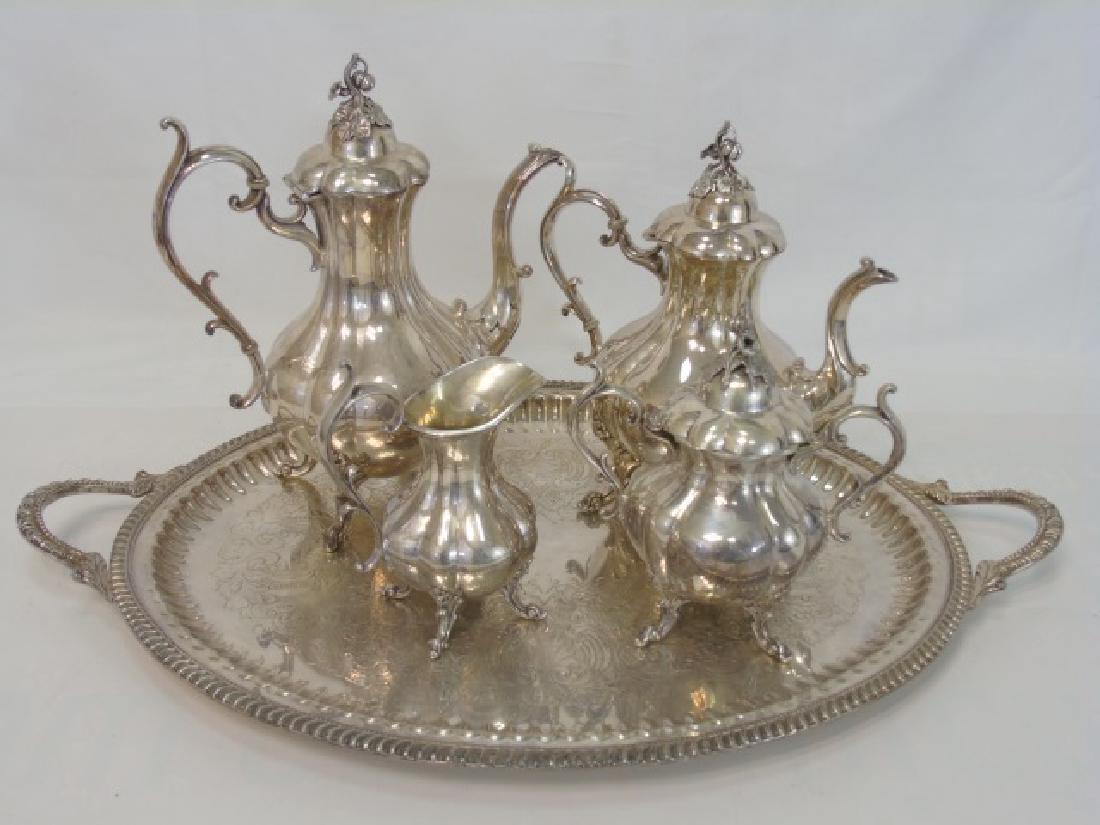 Reed & Barton Silver Plate Tea & Coffee Service (1 of 5)