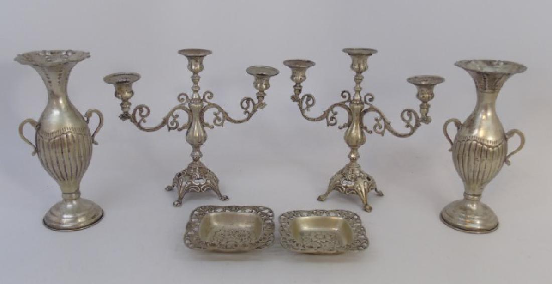 Antique 800 Silver & Silver Plate Table Articles (1 of 6)
