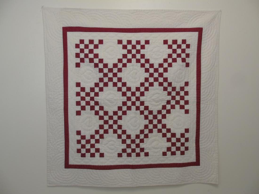 Vintage Hand Made / Hand Sewn Patchwork Quilt (1 of 3)