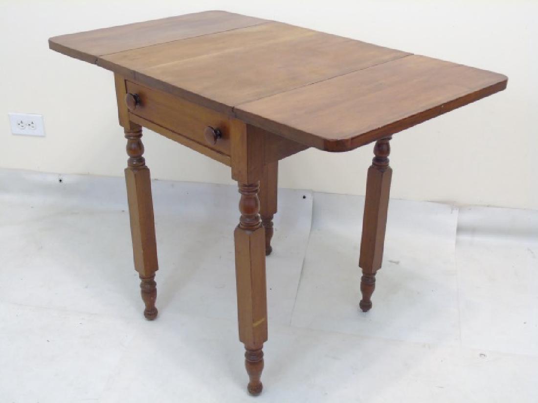 Antique Maple Drop Leaf Bedside Table (1 of 3)